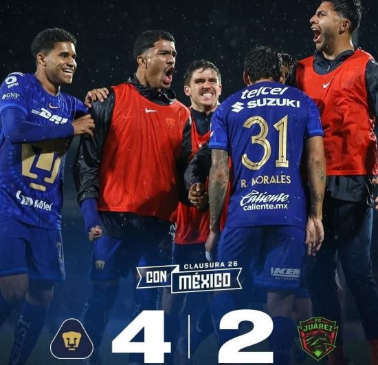 Pumas remonta y derrota a Juárez